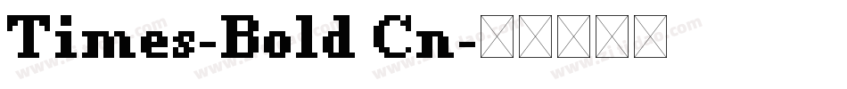 Times-Bold Cn字体转换